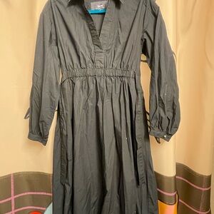 Maeve Nikita Poplin Black Dress Size XS